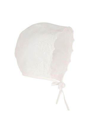 White dress, culottes and hat set with lace trim CHLOÉ KIDS | C20935117